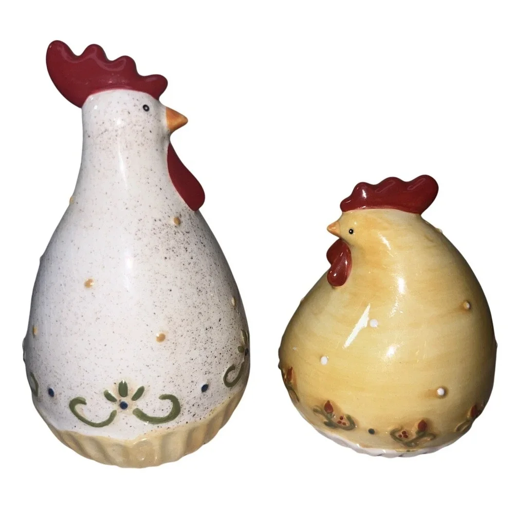 Grasslands Road Monsieur Salt Madame Pepper Shaker Set Tray
